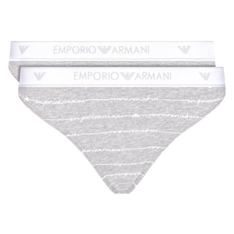 Dámské kalhotky šedá 2 pack model 15343572 - Emporio Armani