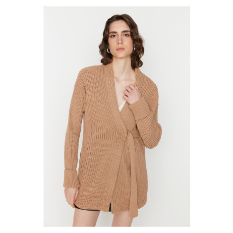 Trendyol Cardigan - Hnědá - Regular fit