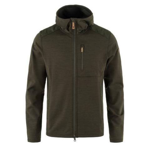 Fjällräven Keb Fleece Hoodie M, Barva DEEP FOREST