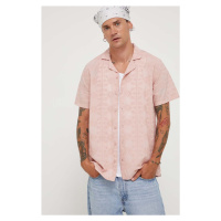 Košile Hollister Co. růžová barva, regular