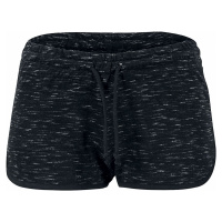 Urban Classics Ladies Space Dye Hotpants Dámské kraťasy - Hotpants černá