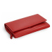 Červená dámská kožená psaníčková peněženka Imogen Arwel