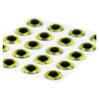 Sybai Epoxidové Oči 3D Epoxy Eyes Holographic Yellow Průměr: 9mm