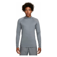 Nike Dri-Fit Warm Long-Sleeve Mens Mock Smoke Grey/Black