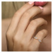Zlatý prsten 18K zdobený diamanty Listese