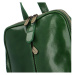Stylový dámský kožený batůžek Bellinie, zelená