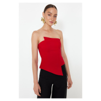 Trendyol Red Body-Sitting Woven Bustier