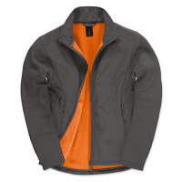 B&C Jacket Softshell Pánská softshellová bunda JUI62 Dark Grey (Solid)