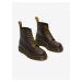 Hnědé dámské kožené kotníkové boty Dr. Martens 1460 Bex