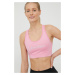 Sportovní podprsenka Calvin Klein Performance Ck Essentials růžová barva