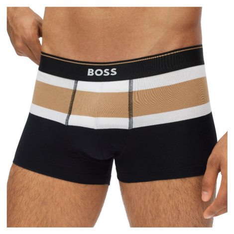 boxerky střední Boss - Stripe beige Hugo Boss