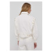 Džínová bunda Twinset dámská, bílá barva, přechodná