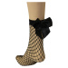 Maryla síťované ponožky z mašlí černá