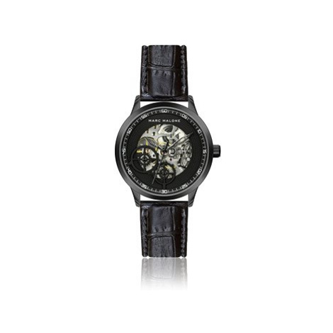 Marc Malone pánské hodinky Finley Automatic Croco Black Leather CBM-2200