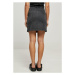 Ladies Organic Stretch Button Denim Skirt - black washed