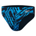 Pánské plavky speedo allover 7cm brief black/pool s - uk32