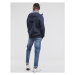 G-Star Raw PREMIUM BASIC HOODED ZIP SWEATER Modrá