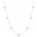 Perlový náhrdelník z pravých říčních perel bílý 22016.1