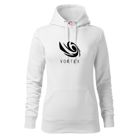 Vortex logo jednobarevné - Mikina dámská Cape s kapucí