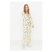 Trendyol Multicolored 100% Cotton Patterned Knitted Pajama Set