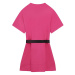 Dívčí šaty Dkny růžová barva, mini, oversize