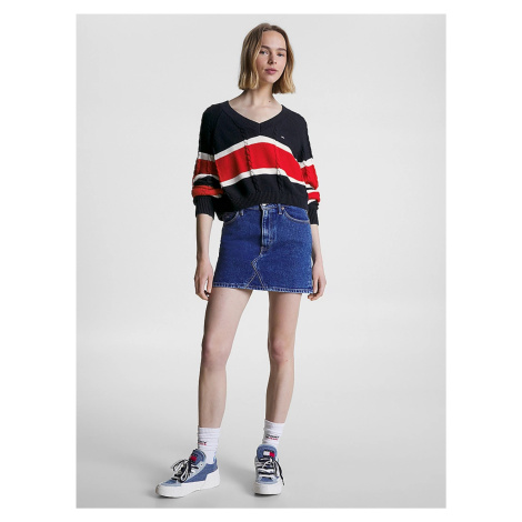 Tommy Jeans dámský tmavě modrý svetr Tommy Hilfiger