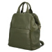 Luxusní dámský kožený kabelko-batoh Opu, zelená