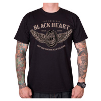 Triko BLACK HEART Wings černá