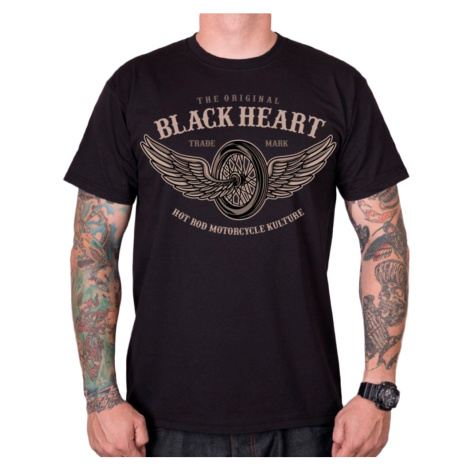 Triko BLACK HEART Wings černá BLACKHEART