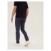Superstrečové funkční džíny úzkého střihu Marks & Spencer modrá