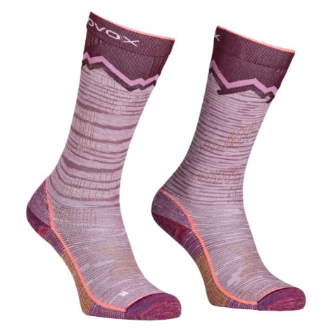 Dámské vysoké ponožky Ortovox W's Tour Long Socks Mountain rose 42-44EU