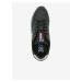 Černé dámské kožené boty Tommy Jeans Leather Runner