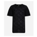 Svetr karl lagerfeld monogram knit t-shirt black