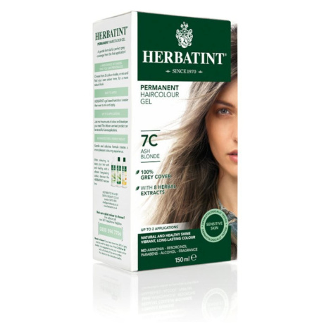 HERBATINT Permanentní barva na vlasy popelavá blond 7C 150 ml