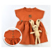 Dívčí letní šaty - Zajíček, oranžový