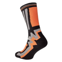 KNOXFIELD LONG Ponožky černá / oranžová 03160041C1745