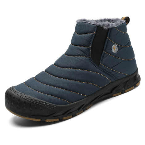 Prošívané sněhové boty voděodolné - MODRÉ MIXI FASHION