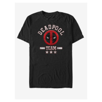 Černé unisex tričko Marvel Deadpool Team Stuff