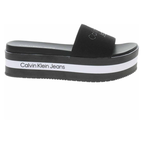 Černé dámské pantofle na platformě Calvin Klein - Dámské