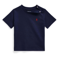 Bavlněné dětské tričko Polo Ralph Lauren tmavomodrá barva, 320832904035