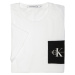 Pánské bílé tričko s barevnou náprsní kapsou Calvin Klein