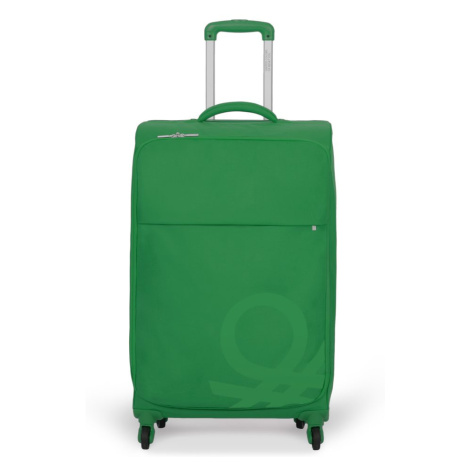 United Colors of Benetton Látkový cestovní kufr Blow M 65 l - zelená
