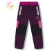 Dívčí softshellové kalhoty, zateplené KUGO HK5630, fialovorůžová Barva: Fialovorůžová