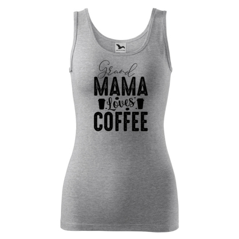 DOBRÝ TRIKO Dámské tílko Grand Mama loves COFFEE