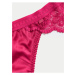 Tmavě růžové dámské saténové brazilské kalhotky Marks & Spencer Ines