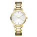 Rosefield The Tribeca White Sunray Steel Gold TWSG-T61
