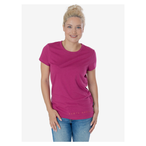 Tmavě růžové dámské tričko SAM 73