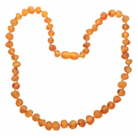 Jantar přírodní náhrdelník medová barva - délka cca 45 cm hnědá nit