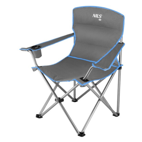 Skládací židle NILS Camp NC3079 šedá-modrá