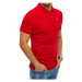 D Street Pánské polo tričko s výšivkou Helene červená Červená